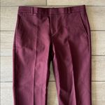 Banana Republic  Wool Leather Burgundy Pants Size: 8 Photo 1