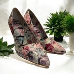 Elle  Floral Print‎ Stiletto Pointed Toe Heels Pumps Women's Size 9 Photo 1