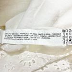 ZARA Eyelet Tie Strap Button Front Mini Dress 7521/341/250 White Size Medium Photo 16