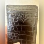 Black Crocodile Embossed Card Holder Photo 3