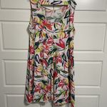JBS Floral Sleeveless Dress Colorful Print Casual Summer Sun Dress Size XL Photo 4