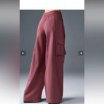 Alo Yoga Alo Show Off Cargo Wide Leg Trouser nwot $160 maroon casual fall active classic Photo 2