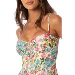 Maaji  Love In Bloom Romina Long Maxi Dress Boho Lace Up Fairy Feminine Sz Medium Photo 2