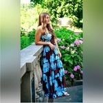 Abel the label NWT Anthropologie Chocolate Floral Maxi Dress size small Photo 3