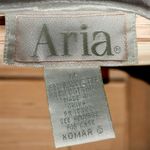 Aria White Satin Long Soft Lined Embroidered Modest House Dress Womens Medium Photo 7