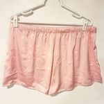 Juicy Couture  Size XL Pink Satin 2 Piece Shorts Button Down Spellout Pajama NEW Photo 5