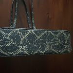 Anne Klein  shoulder bag black silver faux animal print purse size medium Photo 2