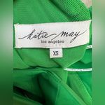 Katie May  Holly Satin Maxi Gown Emerald Green XS NEW $298 Revolve Photo 11