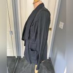 Caslon  Steel‎ Blue Open Front Lightweight Draped Jacket Photo 1