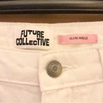 FUTURE COLLECTIVE‎ x ALANI NOELLE Cut Out Waist Straight Leg Jeans white Size 4 Photo 3