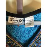 Sante Women Tribal Print MuMu/ Kaftan Sz. Os Blue Loungewear Comfort Modest EUC Photo 5