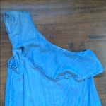 One shoulder jean dress Blue Size XS Photo 5