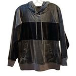 Champion Elite Women's Velour Hoodie Black Colorblock Size L Full Zip Size L Photo 0