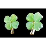 Four Leaf Clover Earrings Green Posts New St Patrick's Day Parade Party … Photo 1