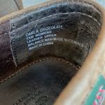 Vintage Bass Chocolate Brown Leather Carla Tie Loafer Boat Shoes Size 7.5N Photo 3