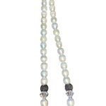 Sterling Silver Pearl and Marcasite  clasp choker. Photo 1