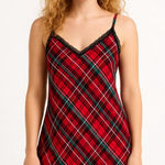 Victoria's Secret Women's  Red Green Plaid Chemise M Photo 0