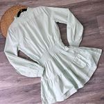 Nasty Gal Nwt ‎ frill i Found you mini dress high neck mint green women’s size 6 Photo 1