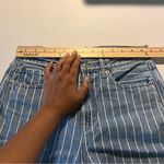 American Eagle  Outfitters Mom Jean Railroad Striped High Rise Ankle Cotton 4 Photo 10