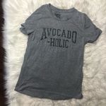 Modern Lux  Avocado-holic gray crew neck T-shirt Photo 0