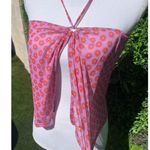 Out From Under Halter Mesh Floral Top Size Large Urban Outfitters NWOT Photo 2