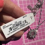 Anne Klein  sterling steel silver star necklace crystal diamond paved shaking eye Photo 3