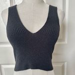 Urban Outfitters black sleeveless V neck crop top Photo 1