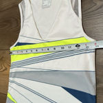 NWOT Lucky In‎ Love Going Strong Tennis Tank Top White Yellow Size XS Photo 8