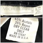 Michelle Stuart vintage crushed velvet maxi skirt Black Size M Photo 4