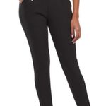 Kay Unger black Scuba pull on big rise tapered pant Large Photo 0