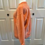 Bailey Rose Medium Embroidered “Malibu Athletics” Peach Crewneck Pullover NWOT Orange Photo 7