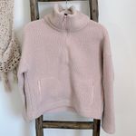J.Crew Womens Pullover Fleece Sherpa Polartec Half-zip Pink Size Small Photo 4