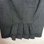 Iz Byer charcoal pencil Skirt skirt with ruffle back size 1 junior Photo 3