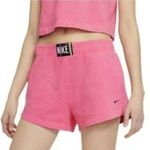 Nike NWT Sportswear High Rise Wash Short Baby PINK SZ-2X Photo 1