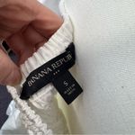 Banana Republic White Empire Waist Babydoll Mini Dress Short Puff Sleeves Ruffle Photo 4