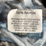 Jams World Hoopla Wrap Skirt Teal Blue Brown Circle Art Print Crinkle Rayon XL Photo 7