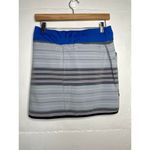 Adidas NEW  Golf Rangewear Athletic Skort Womens Size Small Blue Gray Stripe Photo 4