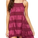 Free People NWT  Seashell Tie Dye Sleeveless Tunic In Wine Combo Photo 0