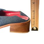 Donald J Pliner Block Heel Denim Mules Womens 6 Blue‎ Jean Slip On Loafers Blue Photo 9