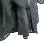 Urban Outfitters  Lumière Swiss Dot Dolman Long Sleeve Mini Dress Black Size M Photo 8