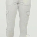 Spanx Stretch Twill Ankle Cargo Pant size XS Color Crystal Grey Photo 0