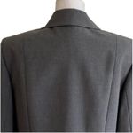 Tahari ASL Blazer Jacket Petite Charcoal Gray Black Lace Trim Career Size 12P Photo 5