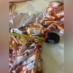 A.Peach  NWT Drawstring Rouched Fall Mini Dress Long Sleeve Autumn Leaves Size L Photo 8