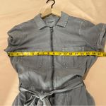 Abercrombie & Fitch Size XS Zip Front Tie Waist Romper Gray Soft Flowy Lyocell Photo 10