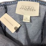 Anthropologie Mare Mare Womens Halter Shrunken Denim Vest Size XS Button Photo 5