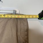 Eileen Fisher Brown 100% Linen Zipper Detail Cropped Pants Size Large Photo 9