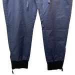 J.Crew NWT  Women’s Coated Cavalry Twill Blue Joggers Zip Open Bottom Legs Size 6 Photo 3