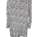 Masai Tunic Dress Floral Long Sleeve Semi Sheer Black White L Size L Photo 1