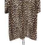 Equipment  Silk Aubrey Dress Shift Leopard Print size Large Crew Neck Pockets Photo 7