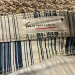 Two by Vince Camuto Navy and White Striped Cotton Skirt, Size 8 Blue Photo 1